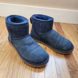 Blue classic mini uggs